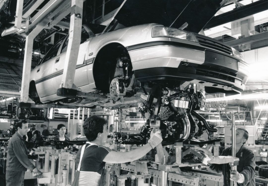 Arbeit im Automobilen Werk Eienach